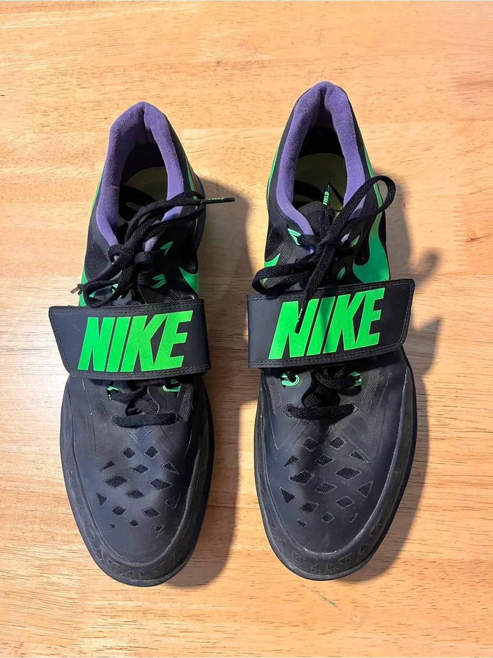 Nike Track & Field Throwing Shoes Black/Green Men’s Size 12